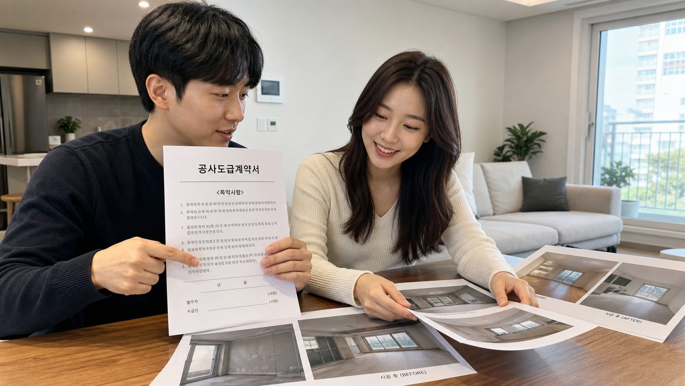 아파트 인테리어 후기에서 만족도가 높은 시공사 공통점