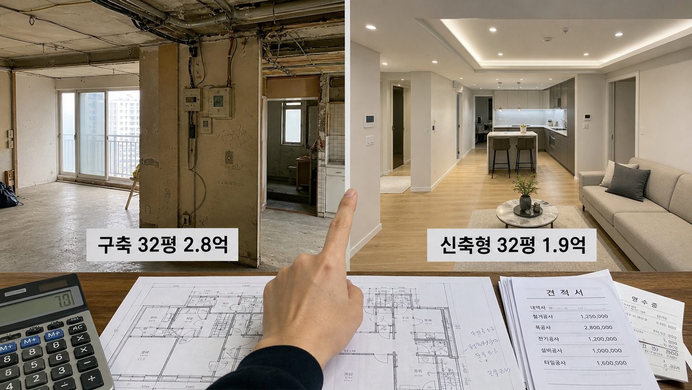 리모델링아파트 사례별 비용 비교