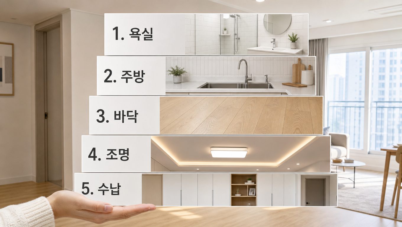 아파트 리모델링 부분 시공 Top 5, 가장 많이 하는 곳은 어디일까
