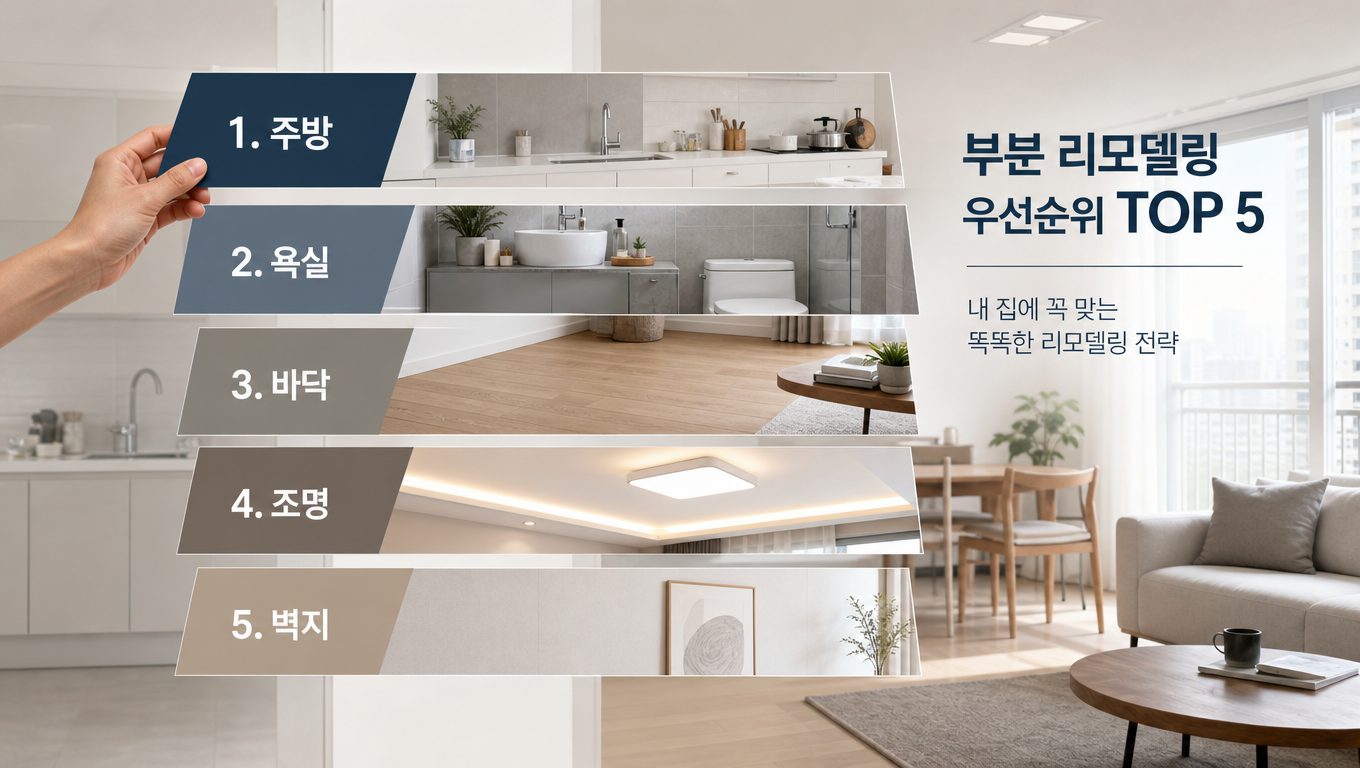 아파트 리모델링 부분 시공 TOP 5