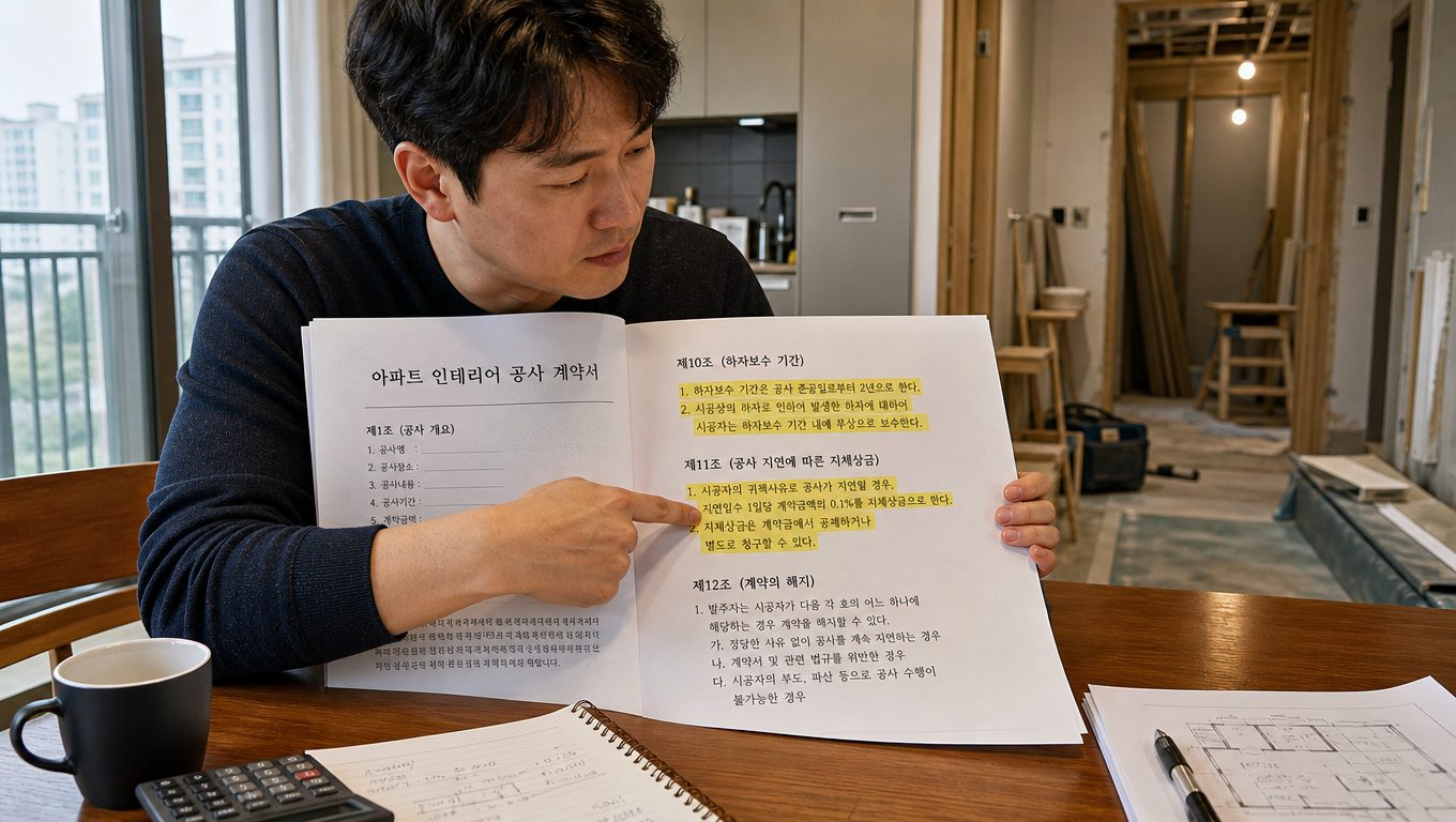 아파트 리모델링 계약서 특약 사례 분석